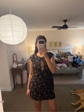 Free People Keyhole Mini Dress